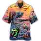 Motorcycle And Airplane Dream Sky - Hawaiian Shirt