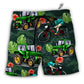 Beach Short / Adults / S Tractor I Like Tractors And Moutain Biking - Beach Short - Owls Matrix LTD