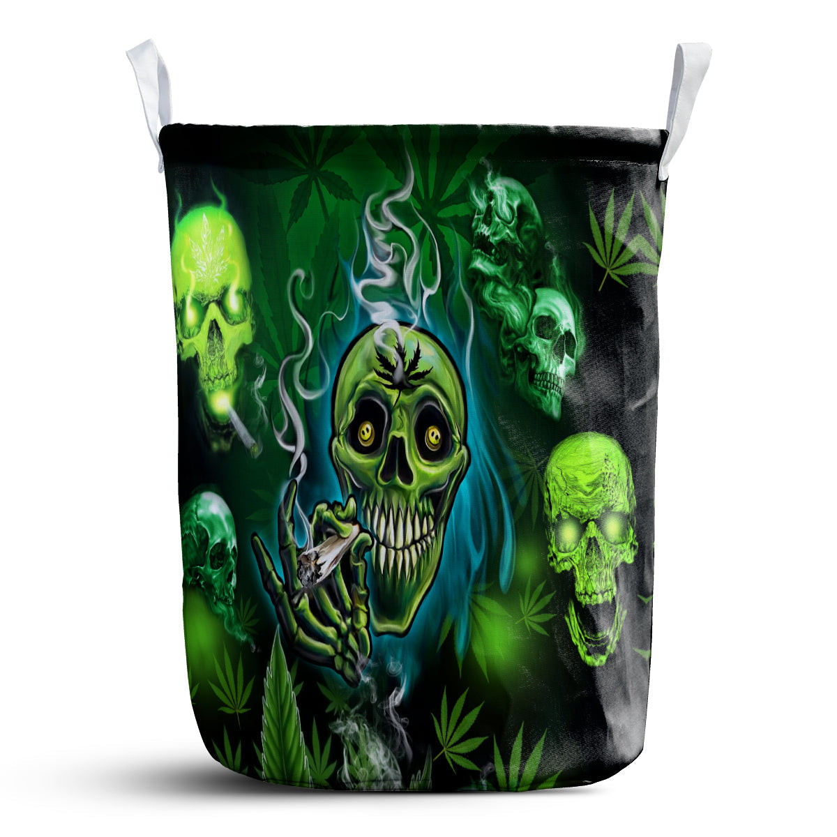 Skull So High Amazing Style - Laundry Basket - Owls Matrix LTD