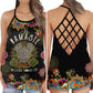 Yoga Mouse Mandala Bold Humor - Hollow Tank Top