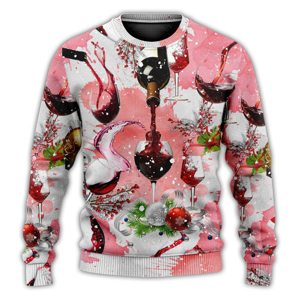 Christmas Wine Lover Holiday Style – Sweater - Ugly Christmas Sweater