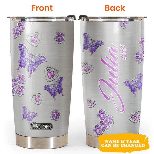 Butterfly Diamond Jewelry Personalized 20 Oz Tumbler
