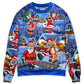 Christmas Santa Drunk Beer Troll Cheerful Holiday Art – Sweater - Ugly Christmas Sweater