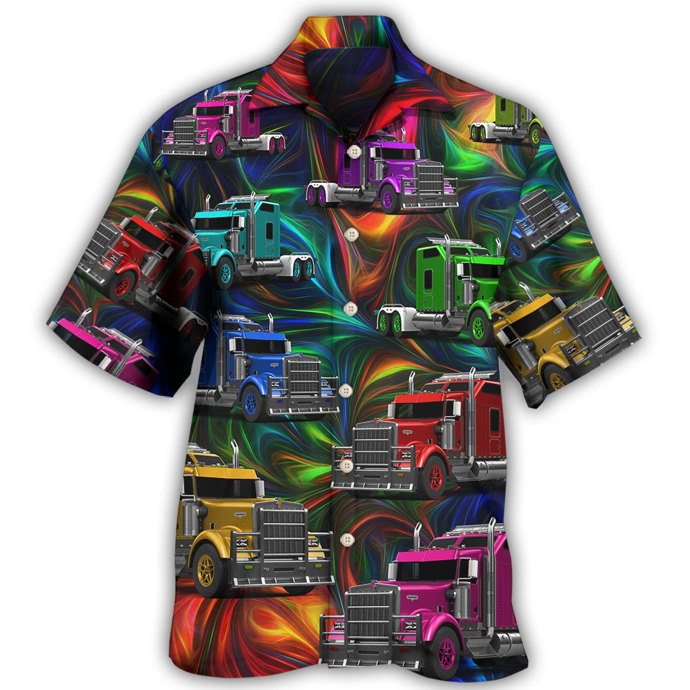 Colorful Truck Life Artistic Style - Hawaiian Shirt