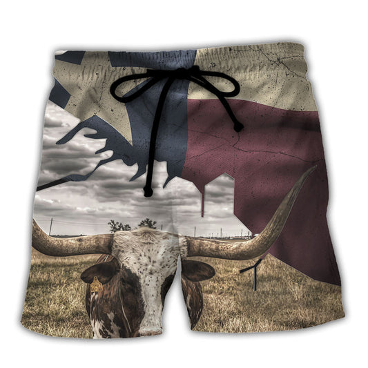 Texas Peace Life Cattle Style - Beach Short