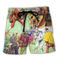 Lawn Bowling History Theme Vintage Style - Beach Short