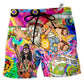 Beach Short / Adults / S Hippie I'm Not Old I'm Vintage - Beach Short - Owls Matrix LTD