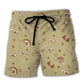 Dinosaur Simple Cute Style - Beach Short