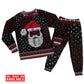 Women / S Christmas Santa Claus Retro Viking Pattern - Pajamas Long Sleeve - Owls Matrix LTD