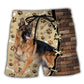 3 / Adults / S German Shepherd Cool Dog Various Style - Beach Short - Owls Matrix LTD