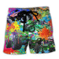 Monster Truck Colorful Art - Beach Short