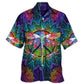 Colorful Dragonfly Mandala Peace Art – Hawaiian Shirt