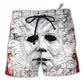 Beach Short / Adults / S Halloween - Horror No Lives Matter - Beach Short - Owls Matrix LTD