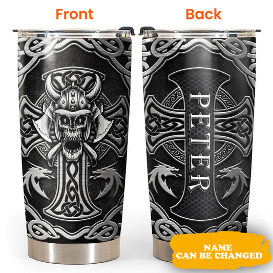 Viking Skull Personalized 20 Oz Tumbler For Travel Gifts