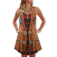 Christmas Santa Cowboy Vintage – Women's Summer Sleeveless V-Neck Camisole Dress