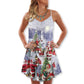 Christmas Santa Is Coming – Women's Summer Sleeveless V-Neck Camisole Dress