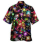 Christmas Tree Gifts And Gingerbread Neon Art - Hawaiian Shirt