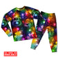 Women / S Christmas Santa Claus Tree Snowman Neon Light Style - Pajamas Long Sleeve - Owls Matrix LTD