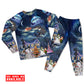 Women / S Christmas Santa Claus Family In Love Light Art Style - Pajamas Long Sleeve - Owls Matrix LTD