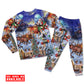 Women / S Christmas Rudolph Santa Claus Reindeer Gift Light Art Style - Pajamas Long Sleeve - Owls Matrix LTD