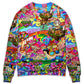 Hippie Mushroom Psychedelic Art Style – Sweater - Ugly Christmas Sweater