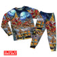 Women / S Christmas Santa Claus Snowman Family In Love Light Art Style - Pajamas Long Sleeve - Owls Matrix LTD