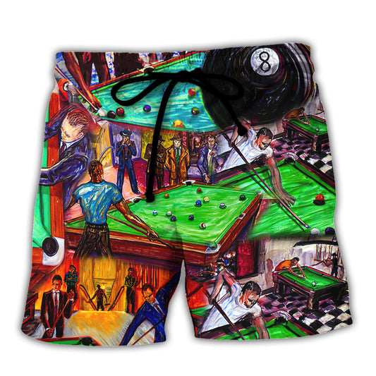 Billiard Rack Em Up Cool Player – Beach Short