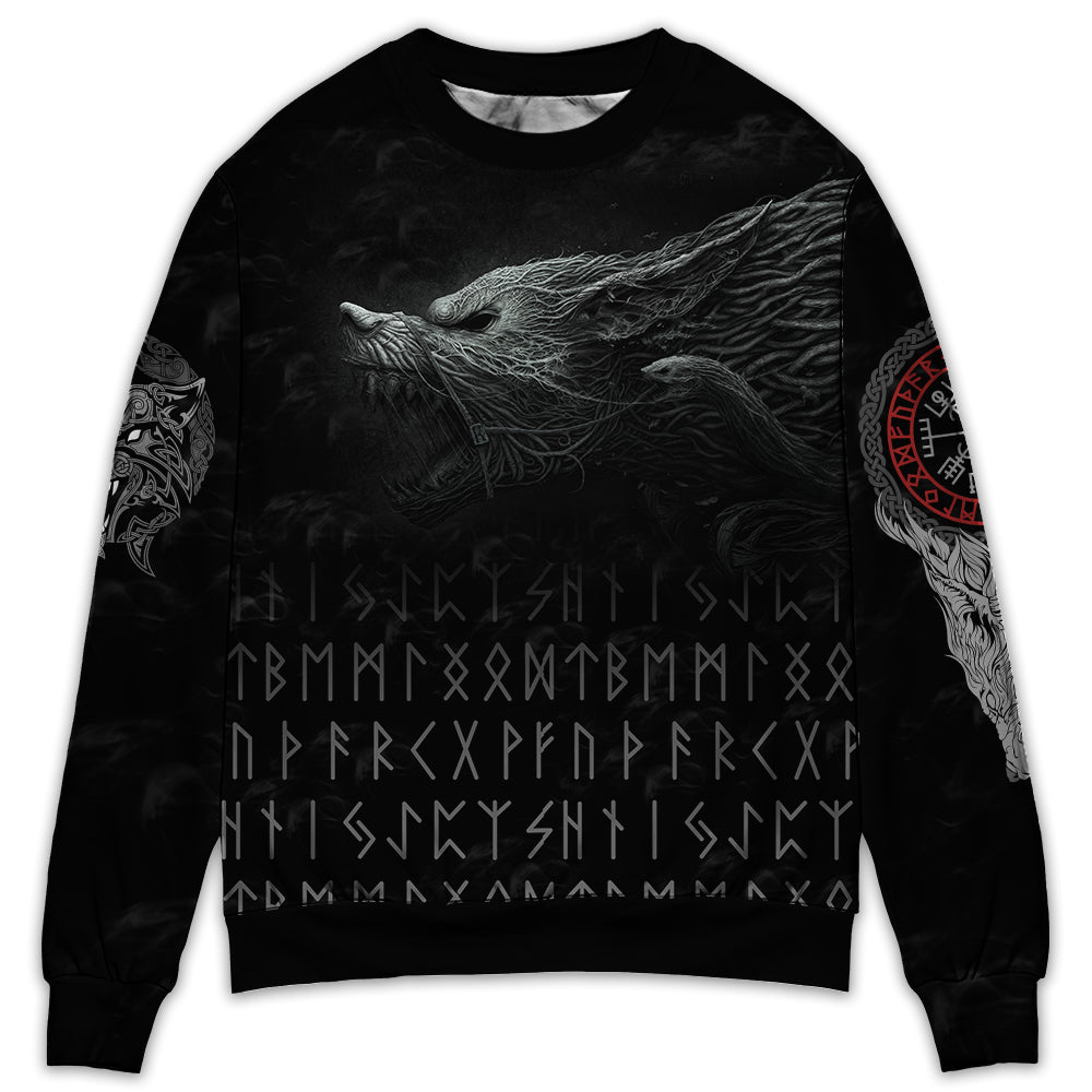 Viking Warrior Blood Black Style – Sweater - Ugly Christmas Sweater
