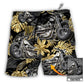 Beach Short / Adults / S Bobber Motorcycle Tropical Vibe Custom Photo - Beach Short - Owls Matrix LTD