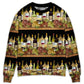Wine Tasting Border Stripe Style – Sweater - Ugly Christmas Sweater