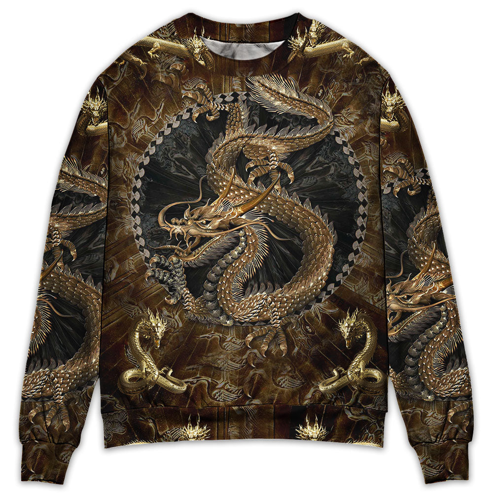 Colorful Dragon Love Life Art – Sweater - Ugly Christmas Sweater