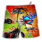 Beach Short / Adults / S Motorcycle I Like Motorcycles And Airplanes - Beach Short - Owls Matrix LTD