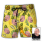 3 / Adults / S Face Funny Style Custom Photo - Beach Short - Owls Matrix LTD