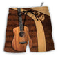 Beach Short / Adults / S Guitar Old Guitarist And The Pick - Beach Short - Owls Matrix LTD