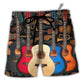 Beach Short / Adults / S Guitar Lover Happy Life With Music - Beach Short - Owls Matrix LTD