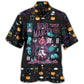 Halloween Mystic Cat Necromancer Art – Hawaiian Shirt