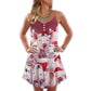 Christmas Funny Piggies Holiday – Women's Summer Sleeveless V-Neck Camisole Dress