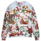 Santa And Snowman Happy Together – Sweater - Ugly Christmas Sweater