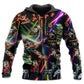 Christmas Tree Snowman Neon Art – 3D Hoodie