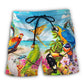 Parrot Beach Sky Art – Beach Short