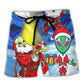 Christmas Alien Santa Magic Night – Beach Short