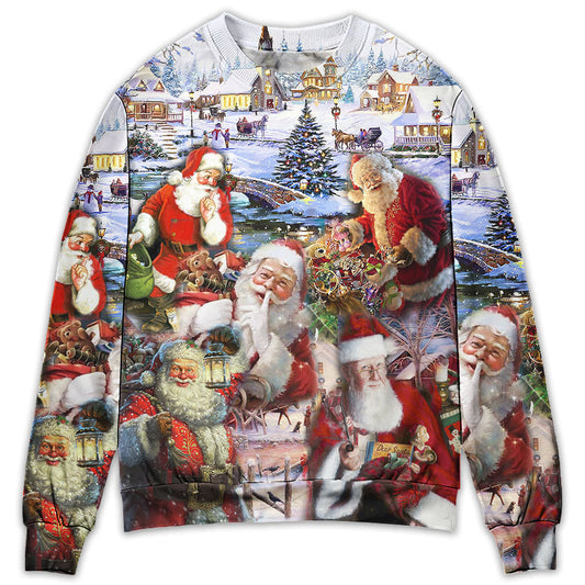Christmas Santa Holiday Fun Quote – Sweater - Ugly Christmas Sweater