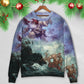 Christmas Santa Dark Fantasy Art – Sweater - Ugly Christmas Sweater