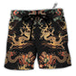 Beach Short / Adults / S Dragon Chinese Dragon Royal - Beach Short - Owls Matrix LTD