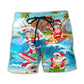 Christmas Santa Beach Play Mele Kalikimaka – Beach Short