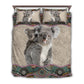 Koala Family Together Bedding Cover For Cozy Bedroom Decor