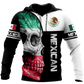 Mexican Skull Art - 3D Hoodie