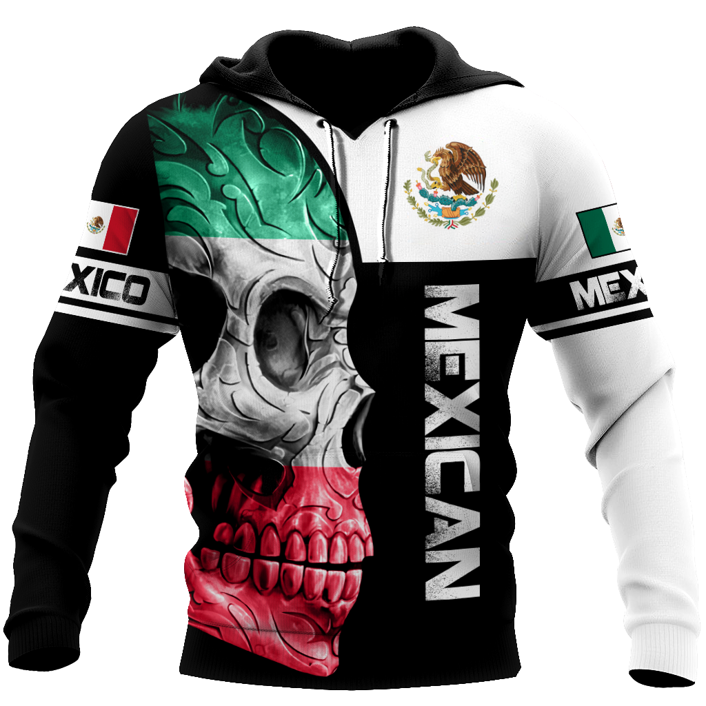 Mexican Skull Art - 3D Hoodie
