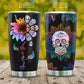 Skull Floral 20 Oz Tumbler For Office Travel