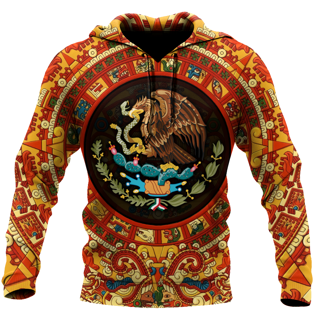 Mexican Aztec Art - 3D Hoodie